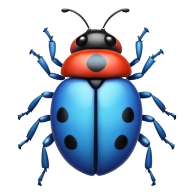 blue ladybug sticker