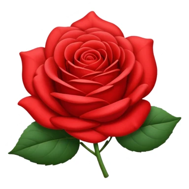 Rosa de color rojo y pequeña sticker