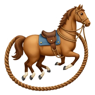 a horse lasso sticker