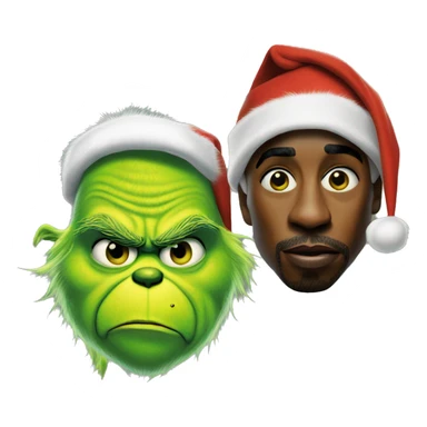 Grinch with Tupac  sticker