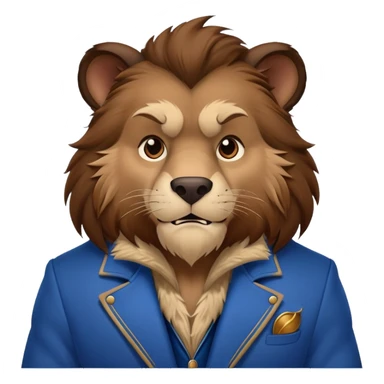 Disney's Beast with blue jacket sticker