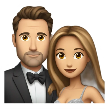 Jlo and Ben affleck sticker