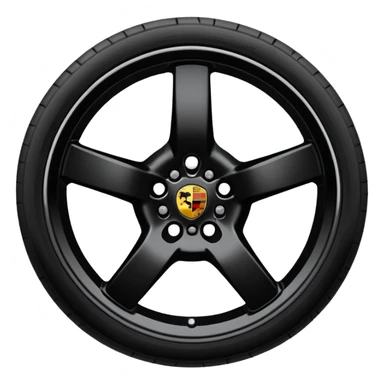 black porsche gt3, black rims sticker