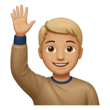 Somone waving there hands up and down  sticker