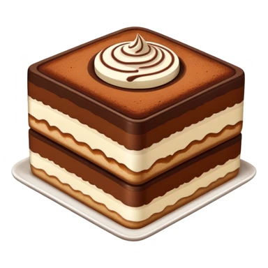 Square tiramisu sticker