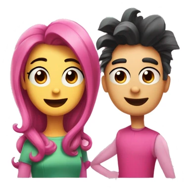 Cosmo and Wanda from fairlyoddparents show sticker