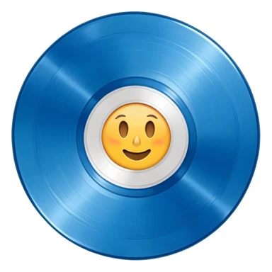 blue Vinyl Record  sticker