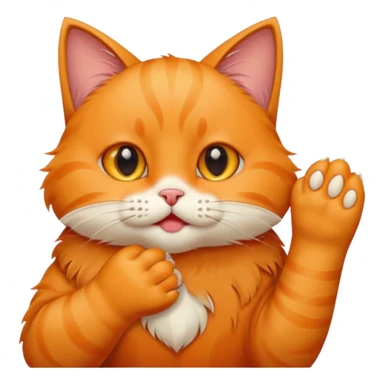 Cat covering its mouth sticker