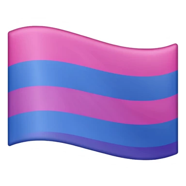 A bisexual flag sticker
