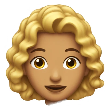 Una chica con anteojos  y cabello ondulado sticker