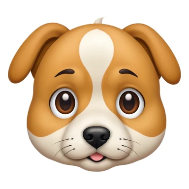 Perro con cejas  sticker