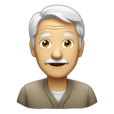 old person talking sticker