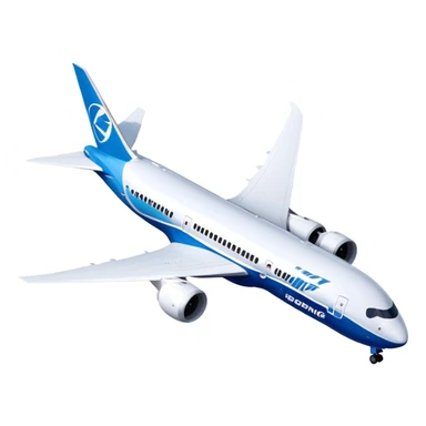 Boeing 787 Dreamliner - Boeing (Model Year: 2022) (Iconic colour: White with blue) sticker