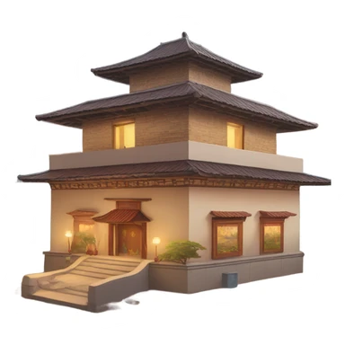 Ashram next to highway  sticker