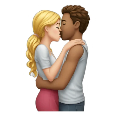 Kisses to a girl sticker