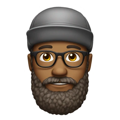young brown-haired white man with a hat, really strong glasses, and a salt-and-pepper beard sticker