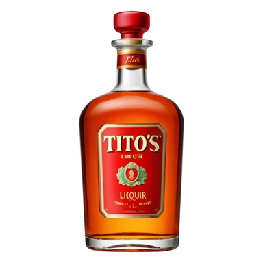 Tito’s liquor bottle sticker
