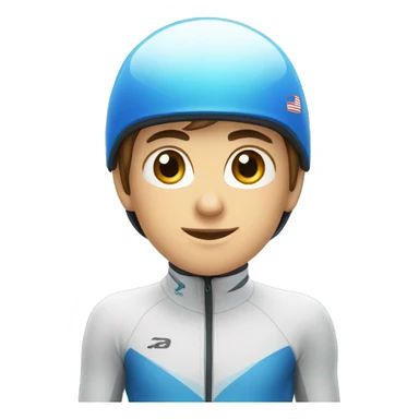 short track speed skater  sticker