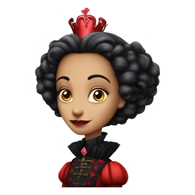 The red queen from alice in wonderland sticker