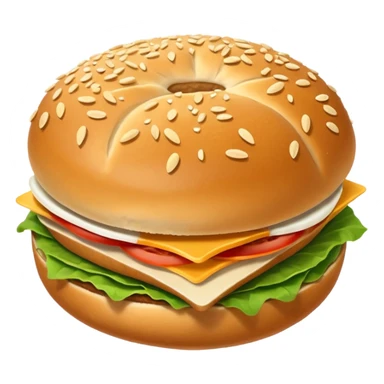 Sandwich bun sticker