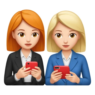 two women at an AA meeting texting each other instead of paying attention  sticker