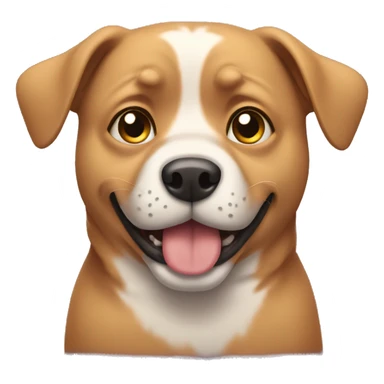 dog rolling its eyes  sticker