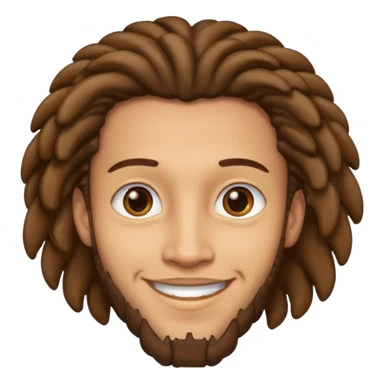 light skin man with locks sticker
