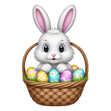 Easter bunny sticker