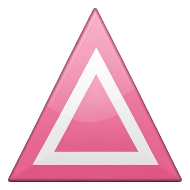 Pink triangle flag sticker