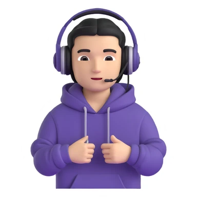 Russian rave DJ with hoodie and headphones sticker