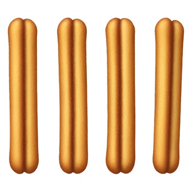 Large churro with chocolate tip sticker