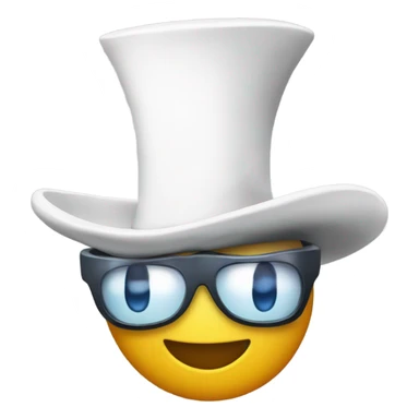 un pesce col cappello  sticker