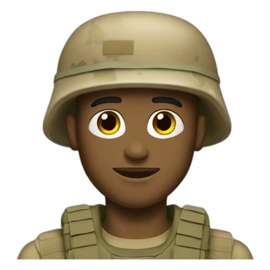 American soldier in Iraq sticker