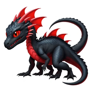  Shiny Gloomy Dark Spooky Draco-Salandit (full body) sticker