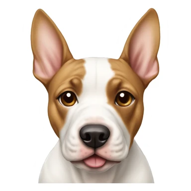 White Bull terrier and brown-and-tan frenchie sticker