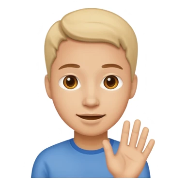 Friendl, helper, one person sticker