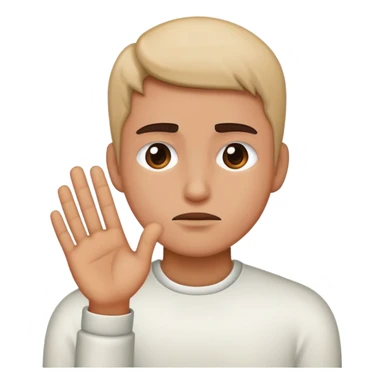 Person refusing an offer sticker