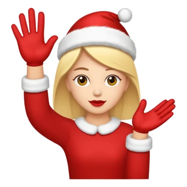 Signe jul avec les mains  sticker