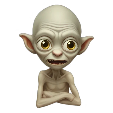 gollum at the phone sticker