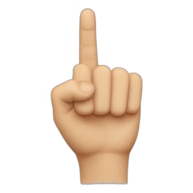 Index finger pointing to the front  sticker