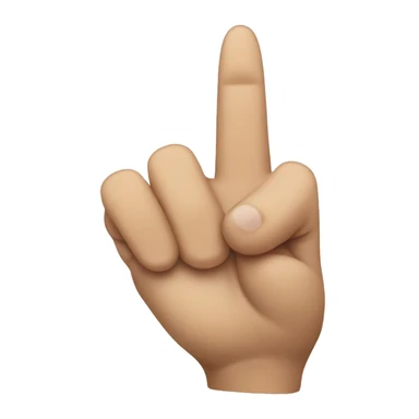 Pointy Finger in a "C" Shape sticker