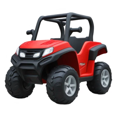 red ride on toy UTV for kids sticker