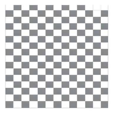 Gray and white checkered pattern, 8x8 grid, minimalist design, flat colors, no shadows sticker
