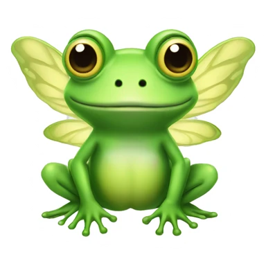 Fairy frog with wings  sticker