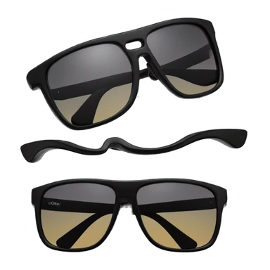 black sunglasses, oakley sticker