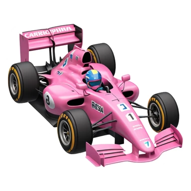Coche de f1 rosa 🏎️ sticker