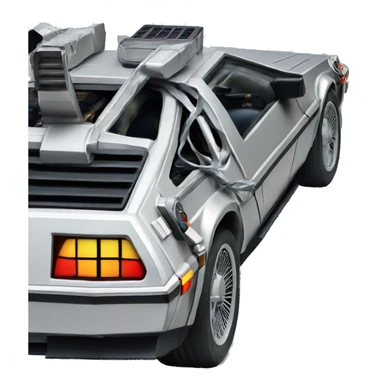 DeLorean time machine sticker