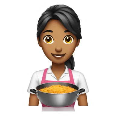 Girl cooking  sticker