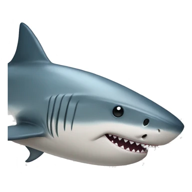 shark with heart eyes sticker