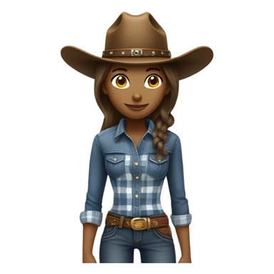 Cowboy girl  sticker